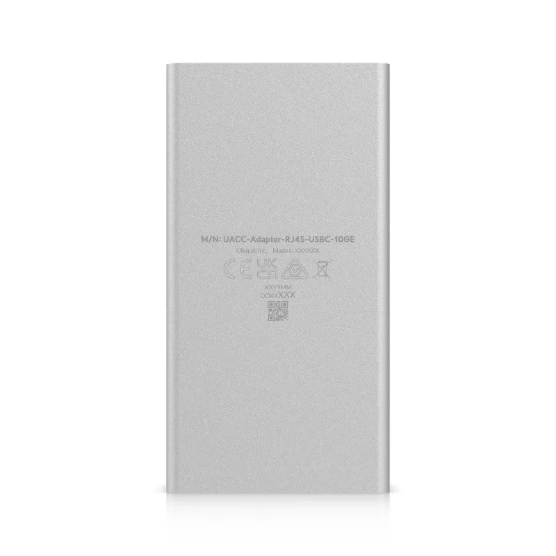 Eterneto adapteris UBIQUITI UACC-Adapter-RJ45-USBC-10GE, USB‑C į RJ45, 10 Gbps, juodai pilkas
