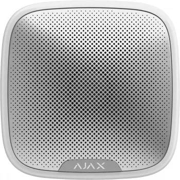 Belaidė lauko sirena Ajax StreetSiren balta IP54