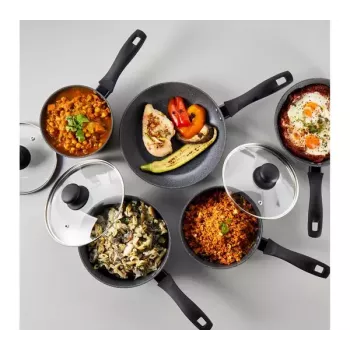 Russell Hobbs keptelių rinkinys Metallic Marble RH02814EU7 – 5 vnt., nelipni danga, įvairūs dydžiai