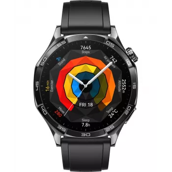 Huawei WATCH GT 5 46mm Vili-B19F išmanusis laikrodis | AMOLED ekranas 1.43 colio | GPS | Juodas