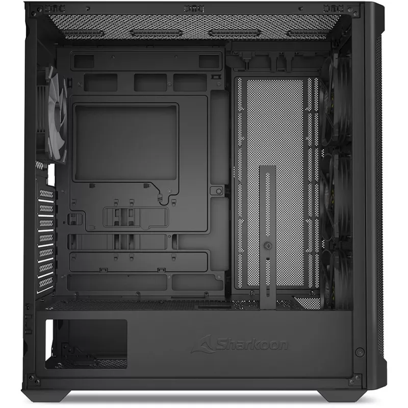 Korpusas PC Sharkoon AK4W RGB Strip Midi Tower Juodas