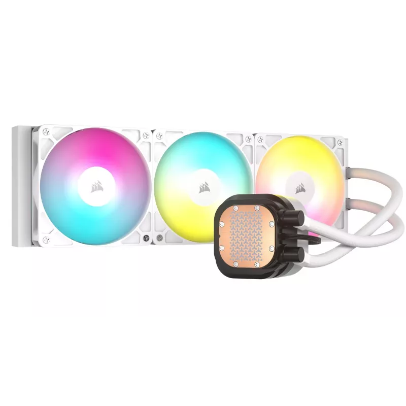 Viso vandens aušintuvas Corsair NAUTILUS 360 RS ARGB 1700 RPM Baltas