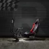 Gaminimo kėdė NanoRS RS160 3-in-1 Lenktynių Simuliatoriaus Stovas PC Konsolėms, Dirbtinės Odos Apvalkalas, Vairo Stovas, TV Laikiklis iki 50 col., Vesa 400x400