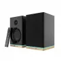 Lentyniniai garsiakalbiai Teac BS-60BK LED Black – Bluetooth, 2×90W, RCA, USB, optinis, bass-reflex, nuotolinio valdymo pultas