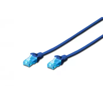 Pataisos laidas Digitus CAT 5e U/UTP DK-1511-005/B, 0,5 m, mėlynas