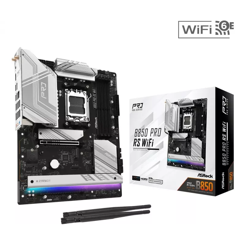 ASRock B850 Pro RS WiFi AM5 ATX pagrindinė plokštė