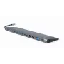 Gembird A-CM-COMBO9-01 USB Type-C 9-in-1 kelių prievadų adapteris (USB centras + HDMI + VGA + PD + kortelių skaitytuvas + LAN + 3,5 mm garsas), kosminė pilka