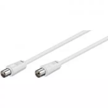 Wentronic Goobay anteninis kabelis, baltas, 0,5 m – IEC/Coax kištukas IEC/Koax lizdas (50910)