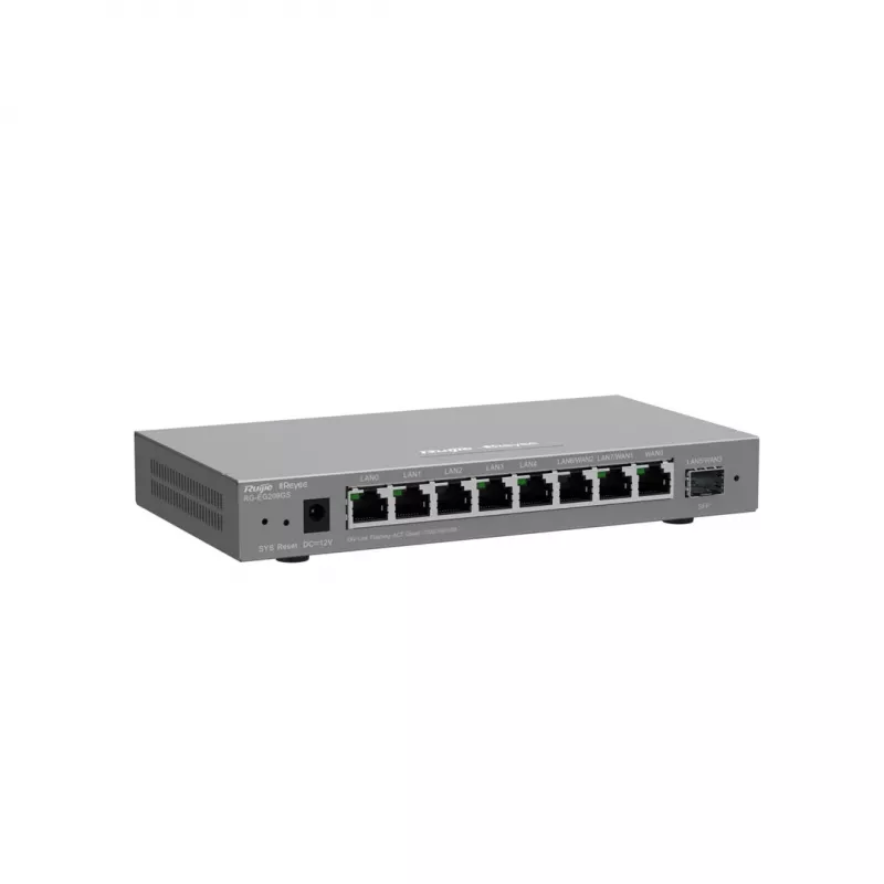 Maršrutizatorius RUIJIE RG-EG209GS 9 prievadų Gigabit debesų valdymas su 8x Gigabit RJ-45 ir 1x SFP