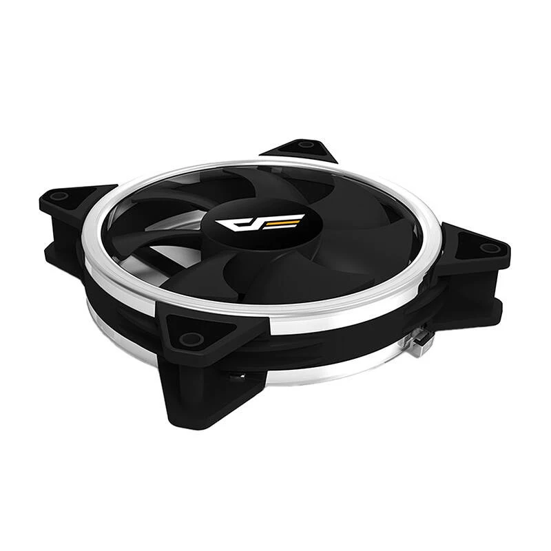 Ventiliatorius darkFlash DR12 PRO 12 cm juodas 1200 RPM hidraulinis guolis