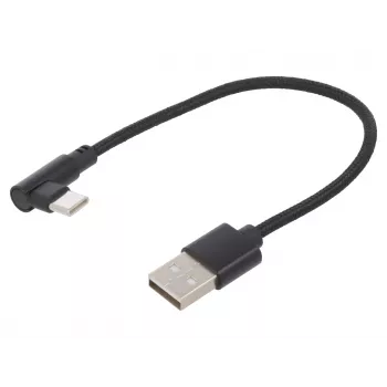 Kabelis USB 2.0 į USB-C su kampu GEMBIRD CC-USB2-AMCML-0.2M
