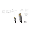 LogiLink CUA0100 Laidinio keitiklio adapteris DisplayPort USB 3.2 Gen1 Type-C 1,8 m juoda pilka