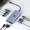 USB-C adapteris Hawk HW-HUB801 8 viename su HDMI ir Ethernet