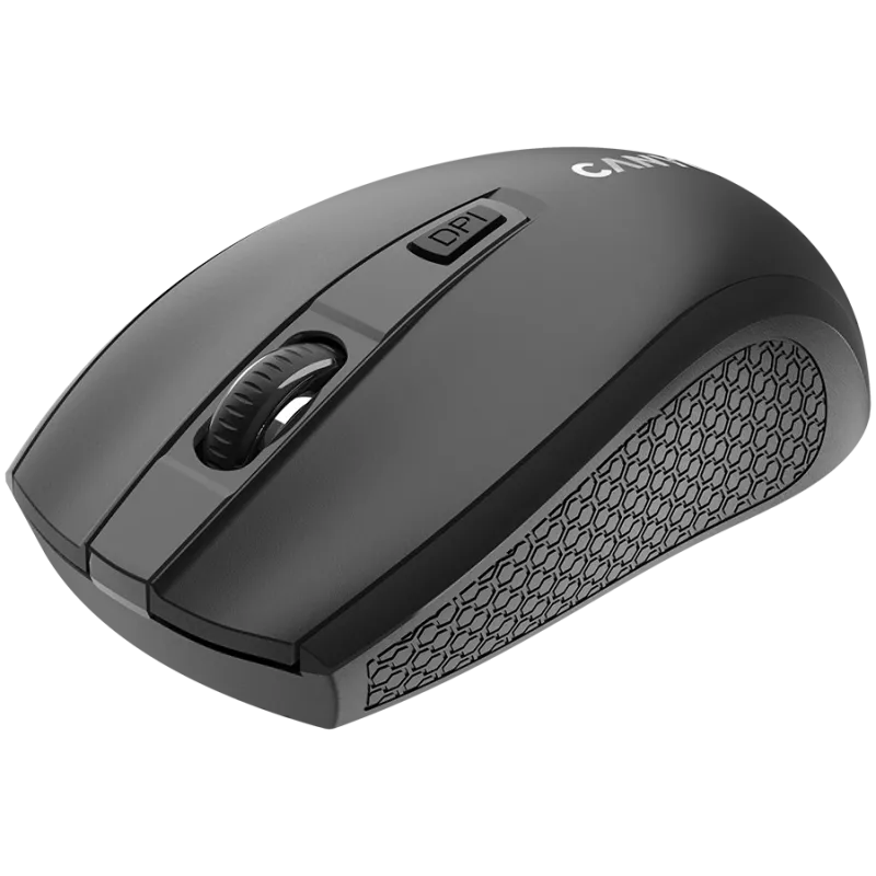 Belaidė pelė CANYON MW-7, 2.4 GHz, 6 mygtukai, DPI 800/1200/1600, su 1 AA baterija, juoda