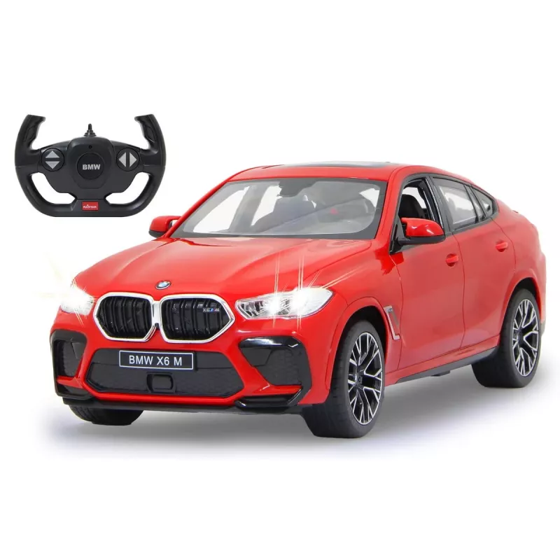Radijo bangomis valdomas automobilis Jamara BMW X6 M elektrinis 1:14 masteliu