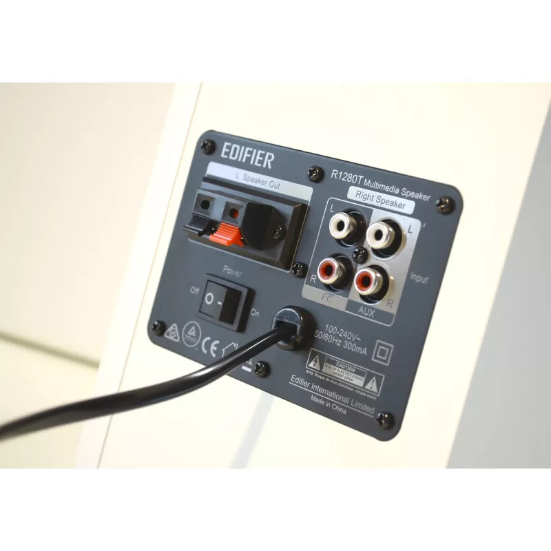 Edifier R1280T 2.0 aktyvūs garsiakalbiai balta/sidabrinė
