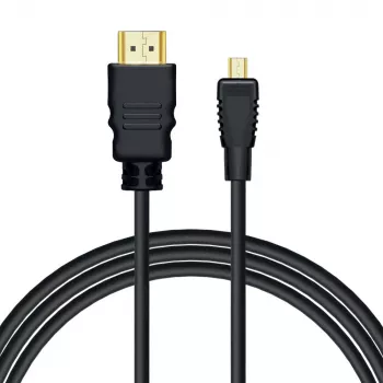 Savio CL-40/M HDMI (M) - micro HDMI (M) laidas su Ethernet, 2m, Juodas
