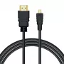 Savio CL-40/M HDMI (M) - micro HDMI (M) laidas su Ethernet, 2m, Juodas