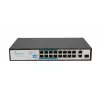 Switch Extralink VIRTUS V3 Unmanaged L2 16x Fast Ethernet (10/100) PoE 1U Juodas