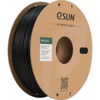 PLA LW 1,75mm JUODA 1kg ESUN 3D FILAMENTAS (PLA-LW175B1P1)