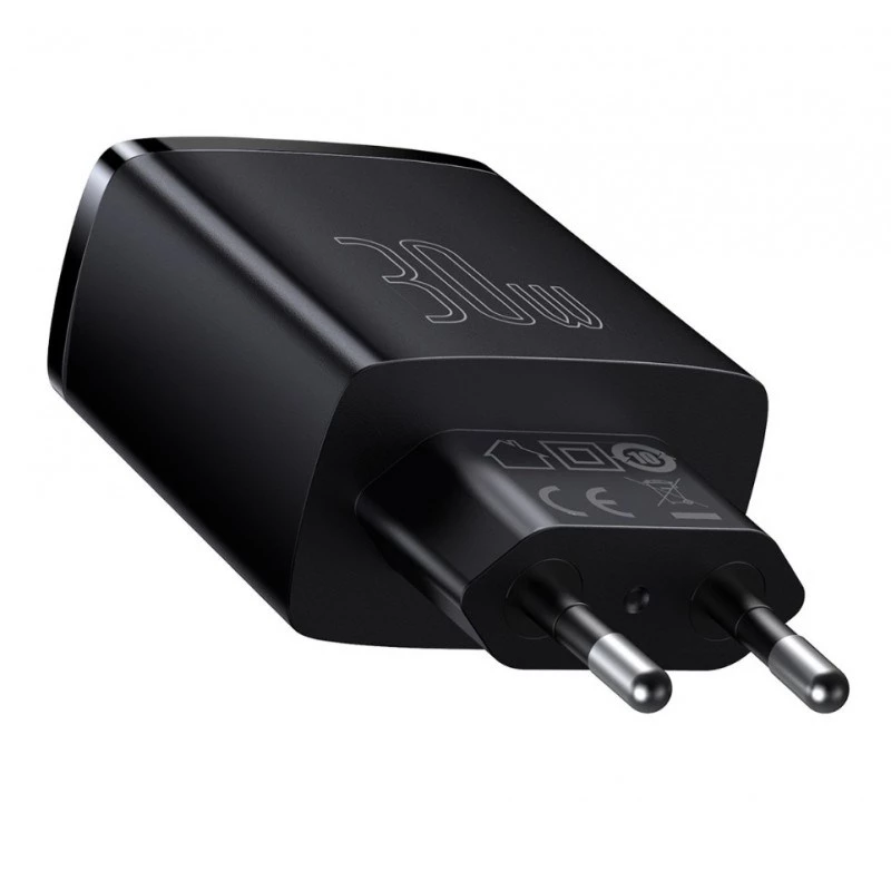 Baseus 30W USB įkroviklis QC PD3.0 Type-C greitasis įkrovimas, skirtas iPhone 17 16 15 14 13 12 Pro Max Xiaomi Samsung