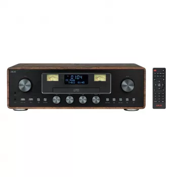 Mikro hi-fi sistema AKAI AM-100 RHAPSODY – kompaktiška garso sistema su stiprintuvu, CD ir USB atkūrimu