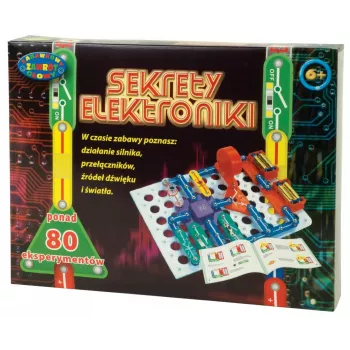 Mokomasis elektronikos rinkinys Dromader Sekrety Elektroniki – 80 eksperimentų