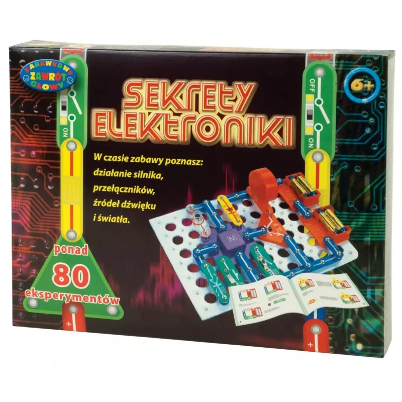Mokomasis elektronikos rinkinys Dromader Sekrety Elektroniki – 80 eksperimentų