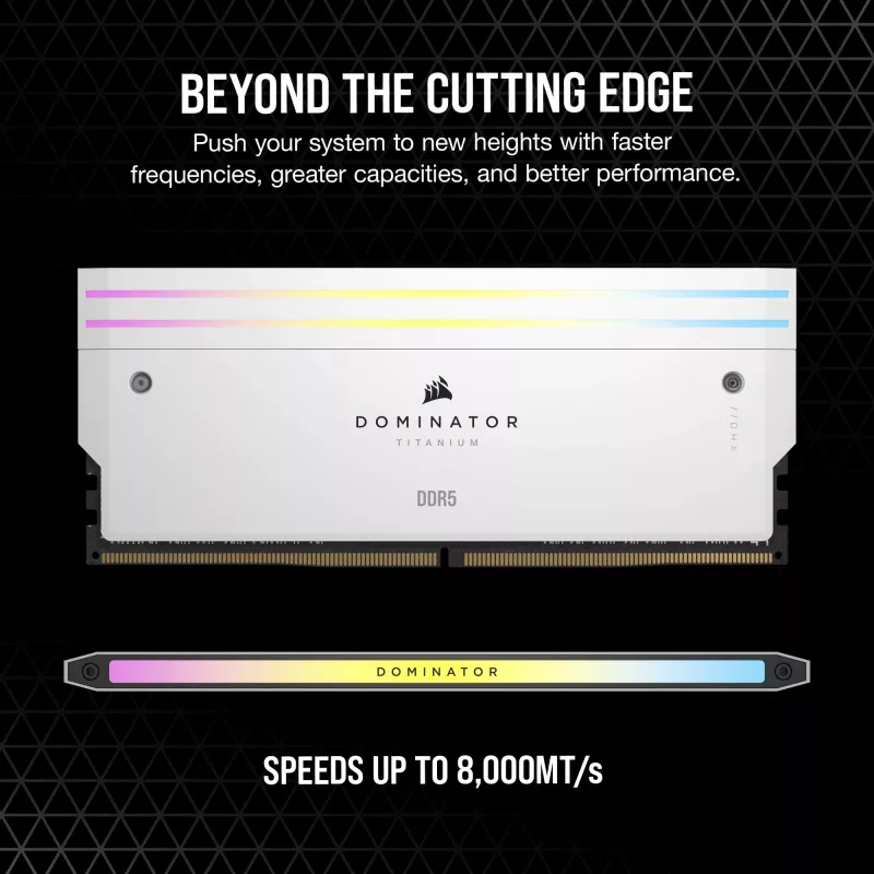 Corsair CMP64GX5M2B6000C30W atminties modulis baltas