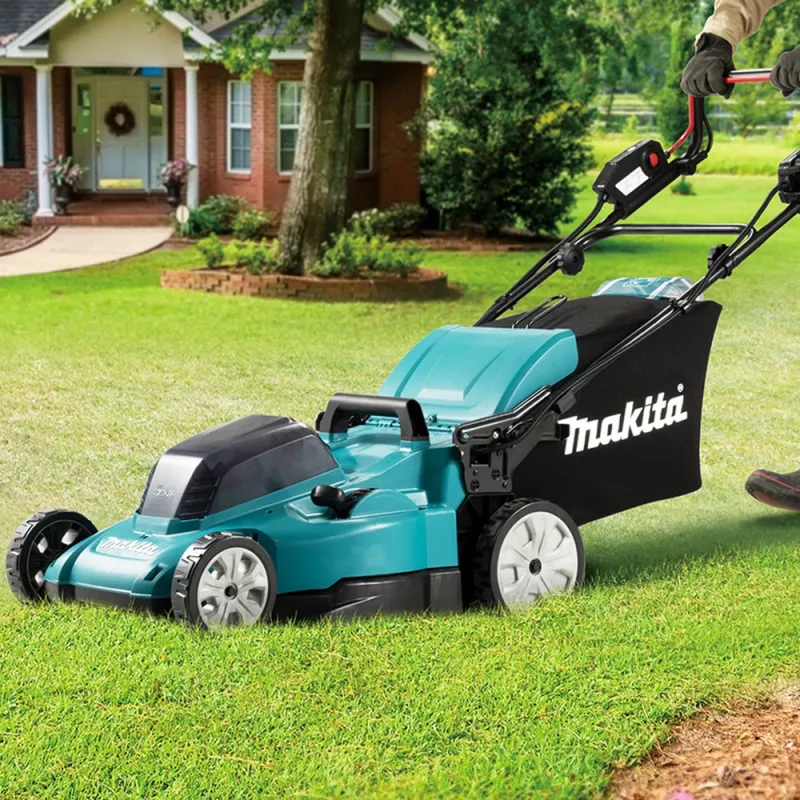 Makita DLM481Z vejapjovė stumiamoji be akumuliatoriaus Juoda, Mėlyna, Metalinė