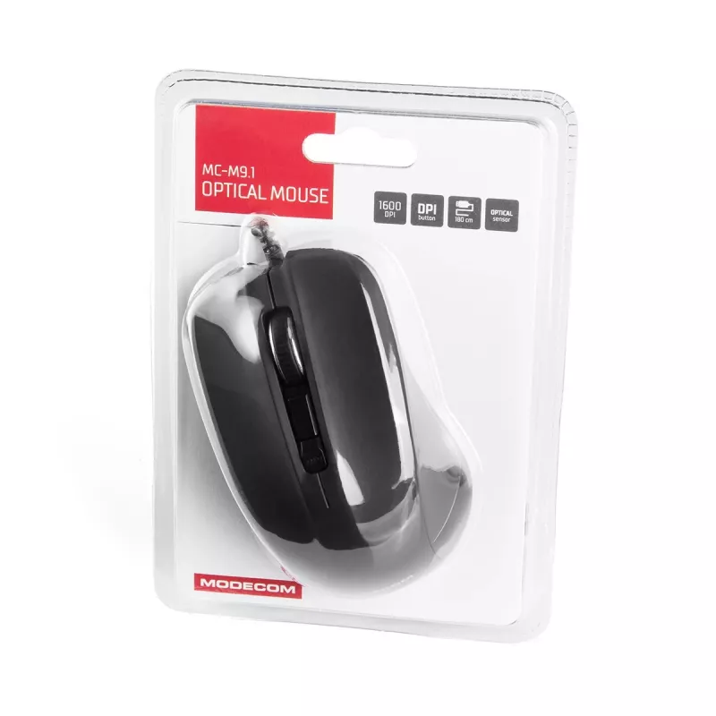 Pelė MODECOM MC-M9.1 USB Type-A optinė dešinei rankai