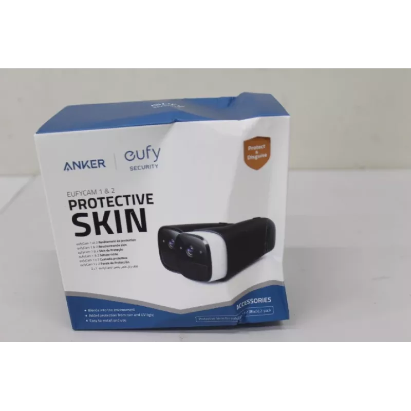 Silicinės apsauginės dangos rinkinys Anker Eufy 2 juodos, skirtos EufyCam ir EufyCam 2