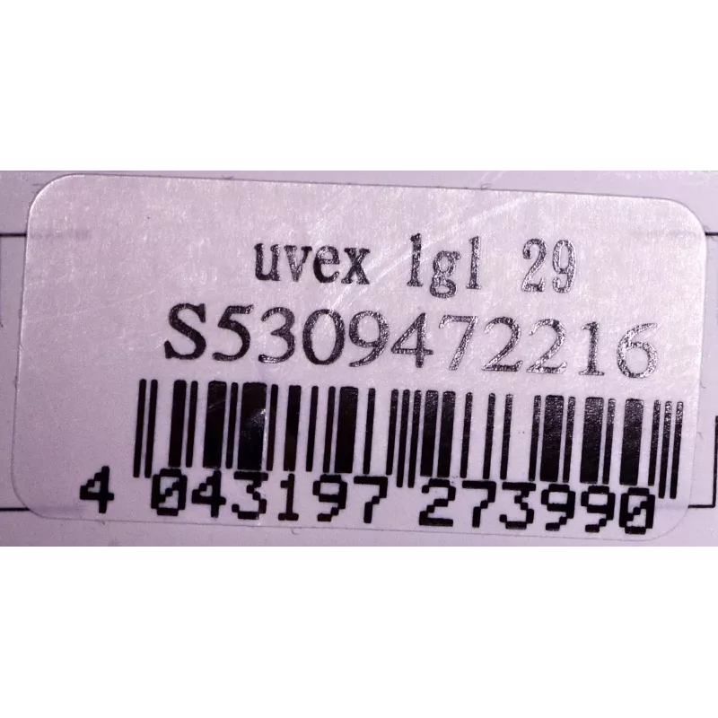 Apsauginiai akiniai UVEX LGL 29 modelis 53/0/947/2216/UNI, juodas rėmelis