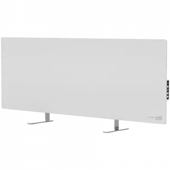 AENO Premium Eco Smart Šildytuvas, 700W, Grūdintas stiklas, Infraraudonasis+konvekcinis šildymas, LED ekranas, Kištukas: Europos (E/F tipas), BALTA