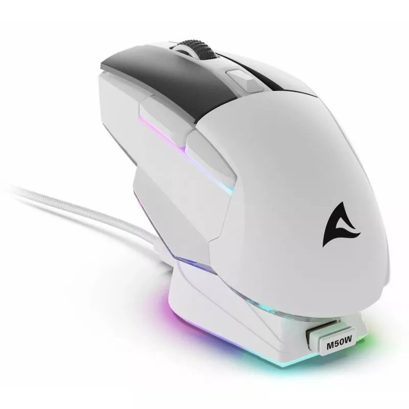Sharkoon SGM50W pelė žaidimams Dešinei rankai RF belaidė + USB-A optinė 6400 DPI