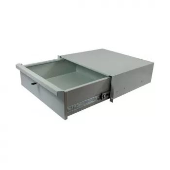 ALL-S0002060, Stalčiaus blokas, pilkas, metalinis, 3U, 19 colių, 440 mm