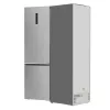 Šaldytuvas su šaldikliu Gorenje NRB620E61X4WFE, laisvai pastatomas, nerūdijančio plieno, bendras tūris 340 L, NoFrost, LED ekranas