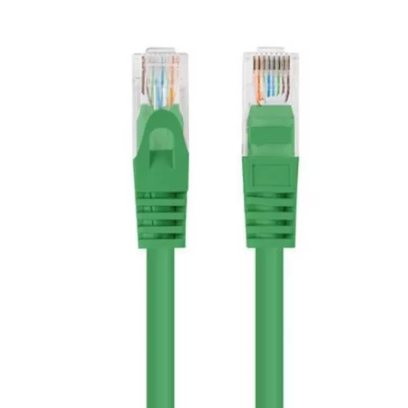 PATCHCORD Cat.5E UTP 1,5 m žalias FLUKE PASSED LANBERG 10 vnt. pakuotė