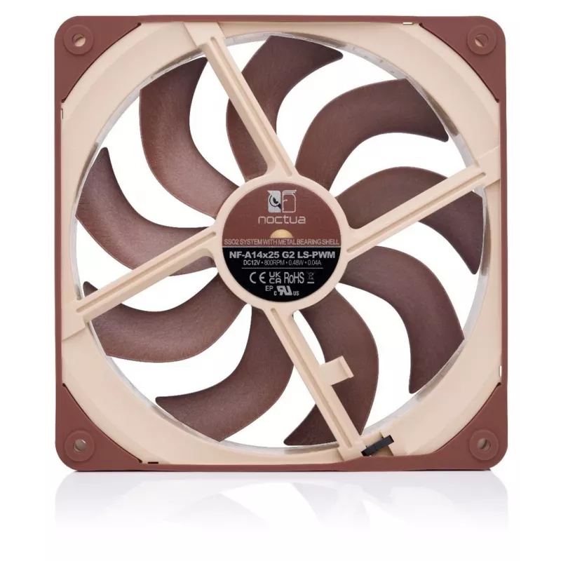 Noctua NF-A14X25 G2 LS-PWM 140 mm korpuso ventiliatorius