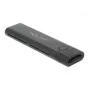 DeLOCK 42635 Juodas M.2 SSD korpusas (USB-C, NVMe/SATA, iki 10 Gbit/s)