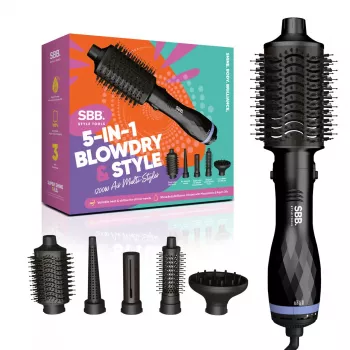 Plaukų formavimo prietaisas SBB 5-in-1 Blowdry and Style SBDR-2850-EU – daugiafunkcis džiovintuvas ir formavimo įrankis