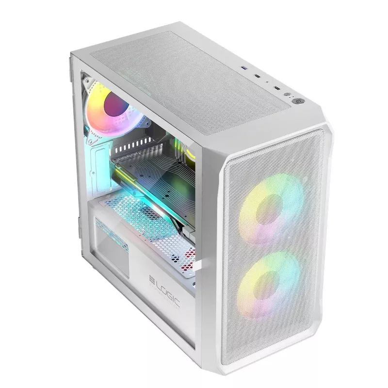 Korpusas Logic PORTOS ARGB MINI USB 3.0 Baltas