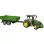 BRUDER John Deere 5115 M traktorius su verčiamu priekabu