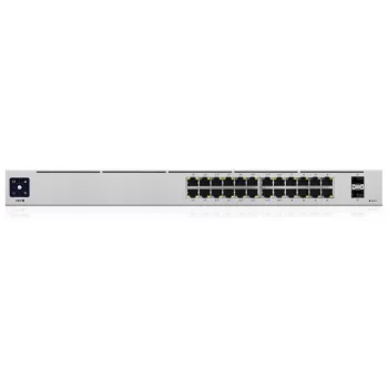 Ubiquiti UniFi 24 prievadų PoE valdomas jungiklis (L2/L3) Gigabit Ethernet (10/100/1000) Power over Ethernet (PoE) 1U sidabrinis