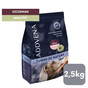 ADDVENA Power of Nature Junior Small Lamb sausas šunų ėdalas - 2,5kg