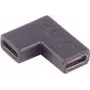 Adapteris USB-C 3.1 stačiu kampu ShiverPeaks 13-40005, 90° jungtis USB-C įrenginiams