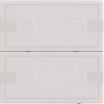 Gira KNX Touch Sensor 4 comfort 2f TS4 baltas 5002003