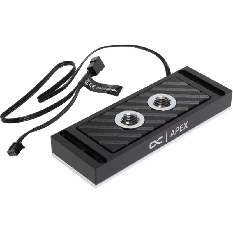 Vandens blokas Alphacool 14000 aliuminis nikeliuotas juodas 45 mm 127,5 mm 17,3 mm