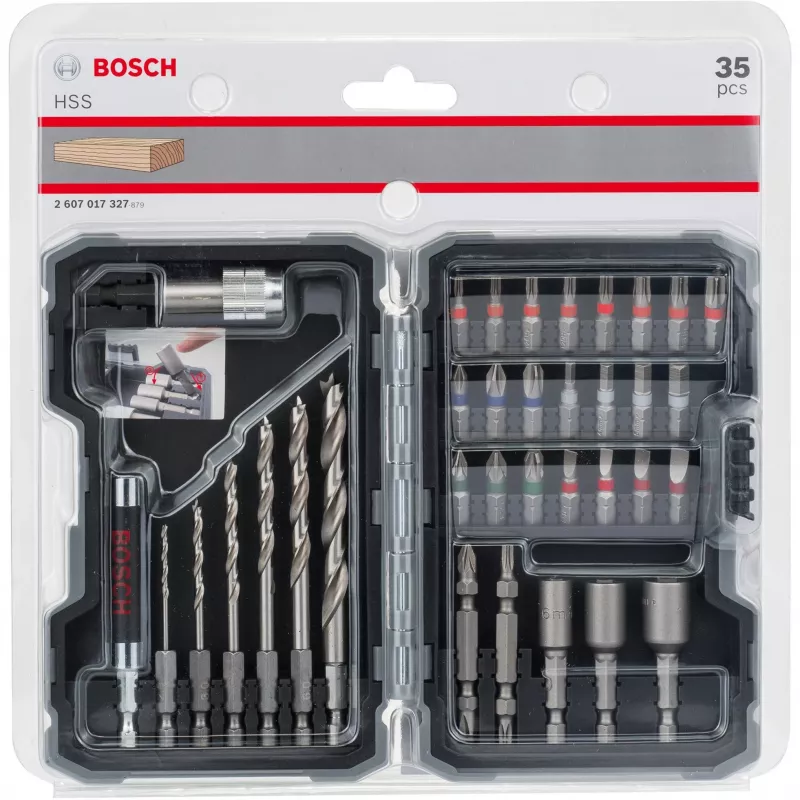 Antgalių rinkinys Bosch 2 607 017 327 35 vnt