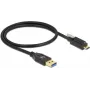 USB laidas USB-A (vyriškas) į USB-C (vyriškas) DeLOCK 84025 0,5 m